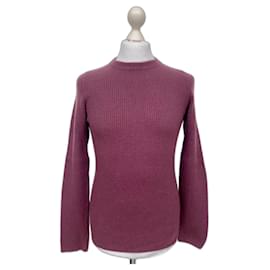 Prada-Slim fit ribbed sweater-Prune