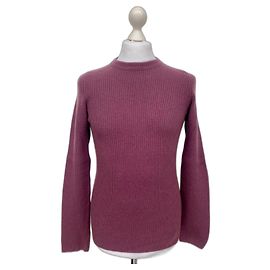 Prada Pull côtelé coupe slim Prune