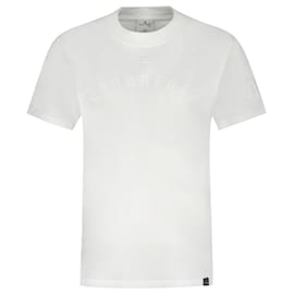 Courreges-Ac Straight T-Shirt – Courreges – Baumwolle – Weiß-Weiß