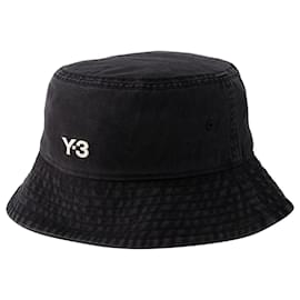 Y3-Bucket Hat - Y-3 - Cotton - Black-Black
