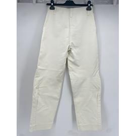 Courreges-COURREGES  Trousers T.fr 34 cotton-White