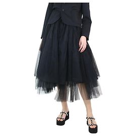 Comme Des Garcons Schwarzer Tüllrock – Größe S Schwarz