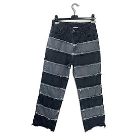 Vaqueros Shredder de pernera ancha gris carbón The Ragged Priest Gris