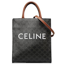 Céline-Celine Brown Kleine Triomphe Vertical Cabas-Braun