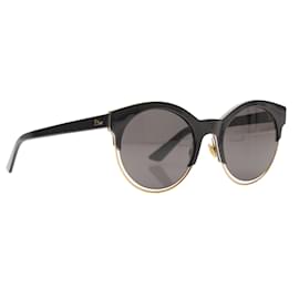 Dior-Dior Black Round Tinted Sunglasses-Black