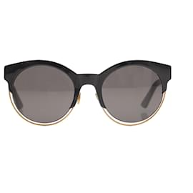 Dior-Dior Black Round Tinted Sunglasses-Black