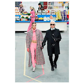 Chanel-Neue Ikone Paris / Supermarkt-Leggings-Pink