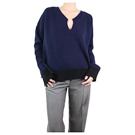 Marni-Suéter de lã azul escuro - tamanho UK 10-Azul