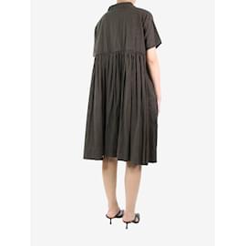 Autre Marque-Braunes und schwarzes Gingham-Kleid – Größe UK 10-Braun