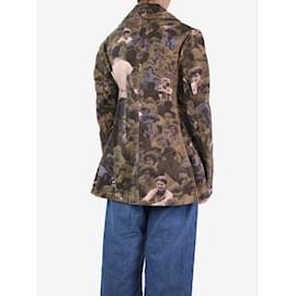 Marni-Multicoloured double-breasted floral jacket - size UK 8-Multiple colors