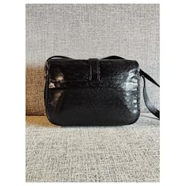 Hermès-Hermès Nouméa bag in exotic leather-Black