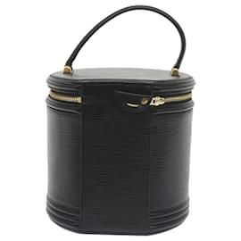 Louis Vuitton-LOUIS VUITTON Epi Cannes Hand Bag Black M48032 LV Auth 60574-Black