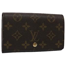 Louis Vuitton-LOUIS VUITTON Monogram Porte Monnaie Billets Tresor Wallet M61730 LV Auth 61137-Monogram