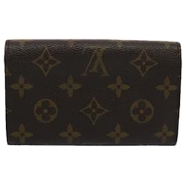 Louis Vuitton-LOUIS VUITTON Monogram Porte Monnaie Billets Tresor Wallet M61730 LV Auth 61137-Monogram