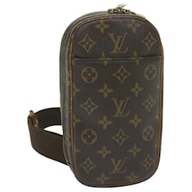 Louis Vuitton-LOUIS VUITTON Monogram Pochette Gange Shoulder Bag M51870 LV Auth 60344-Monogram
