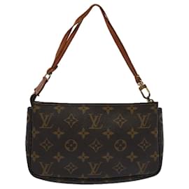 Louis Vuitton-LOUIS VUITTON Monogram Pochette Accesorios Estuche Vintage M51980 LV Auth 61059-Monograma