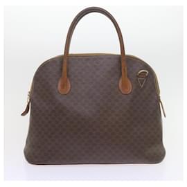 Céline-CELINE Macadam Canvas Wallet clutch Hand Bag PVC 4Set Brown Black Auth bs9870-Brown,Black