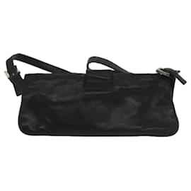 Fendi-Bolsa de Ombro FENDI Couro Preto 2354 26685 008 Auth yk9728-Preto