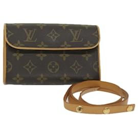 Louis Vuitton-LOUIS VUITTON Monogram Pochette Florentine Sac banane M51855 LV Auth hk975-Monogramme