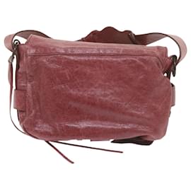 Balenciaga-BALENCIAGA Shoulder Bag Leather Pink Auth hk945-Pink