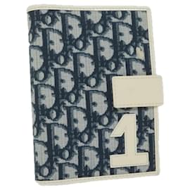 Christian Dior-Christian Dior Trotter Canvas Agenda Day Planner Cover Navy Auth th4363-Navy blue