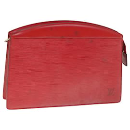 Louis Vuitton-Saco de embreagem LOUIS VUITTON Epi Trousse Crete vermelho M48407 Autenticação de LV 60479-Vermelho