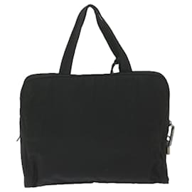Prada-PRADA Hand Bag Nylon Black Auth ki3860-Black