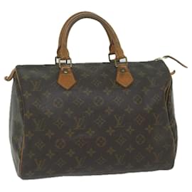 Louis Vuitton-Louis Vuitton Monogram Speedy 30 Hand Bag M41526 LV Auth 60706-Monogram