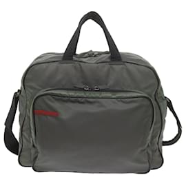 Prada-PRADA Sports Boston Bag Nylon 2Way Green Auth 58422-Green