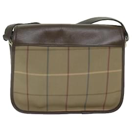 Autre Marque-Burberrys Nova Check Shoulder Bag Canvas Brown Auth th4326-Brown