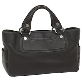 Céline-CELINE Bolso de Mano Piel Marrón Auth bs10411-Castaño