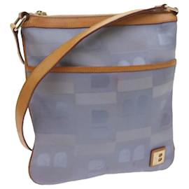 Bally-BALLY Shoulder Bag Canvas Light Blue Auth bs10471-Light blue