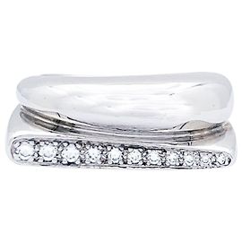 Anel FRED, "Sucesso", em ouro branco e diamantes. Outro