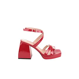 Autre Marque-Leather Heels-Red