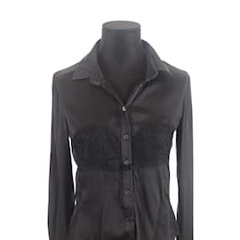 Dolce & Gabbana-camisa de seda-Negro