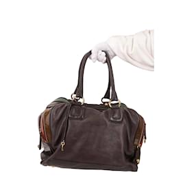 Dolce & Gabbana-Leather Handbag-Brown