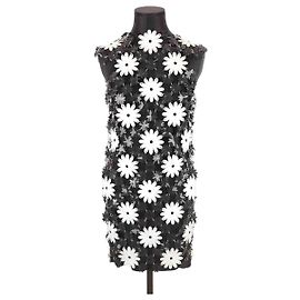 Paco Rabanne Schwarzes Kleid Schwarz