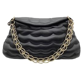 Autre Marque-Chloe Black Leather Medium Juana Shoulder Bag-Black