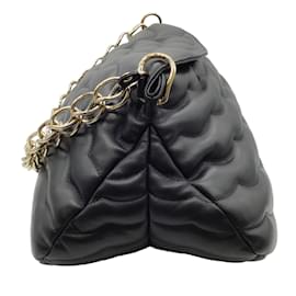Autre Marque-Chloe Black Leather Medium Juana Shoulder Bag-Black