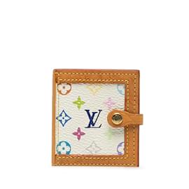 Louis Vuitton-Weißer Mini-Fotohalter mit mehrfarbigem Louis Vuitton-Monogramm-Weiß