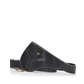 Dior-Cinturón Saddle de cuero Dior negro-Negro