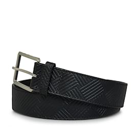 Bottega Veneta-Black Bottega Veneta Embossed Leather Belt IT 38-Black