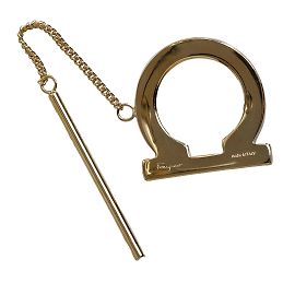 Salvatore Ferragamo Bague écharpe Ferragamo Gancini dorée Doré
