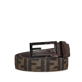 Brown Fendi Zucca Canvas Belt Brown
