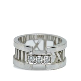 Tiffany & Co-Silberner Tiffany-Atlas-Diamantring-Silber