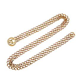 Chanel-Cinto de elo de corrente Chanel CC dourado-Dourado