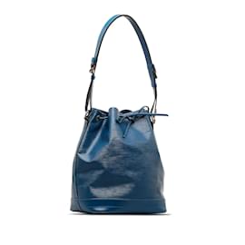 Louis Vuitton-Blue Louis Vuitton Epi Noe GM Bucket Bag-Blue