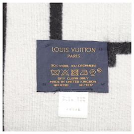 Louis Vuitton-Schwarze Louis Vuitton Cardiff Wollschals-Schwarz