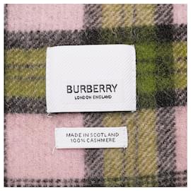 Burberry-Sciarpe con sciarpa in cashmere marrone Burberry House Check-Marrone