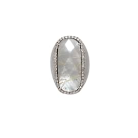 Autre Marque-Mother of Pearl & Diamond S R Designs Ring-Other